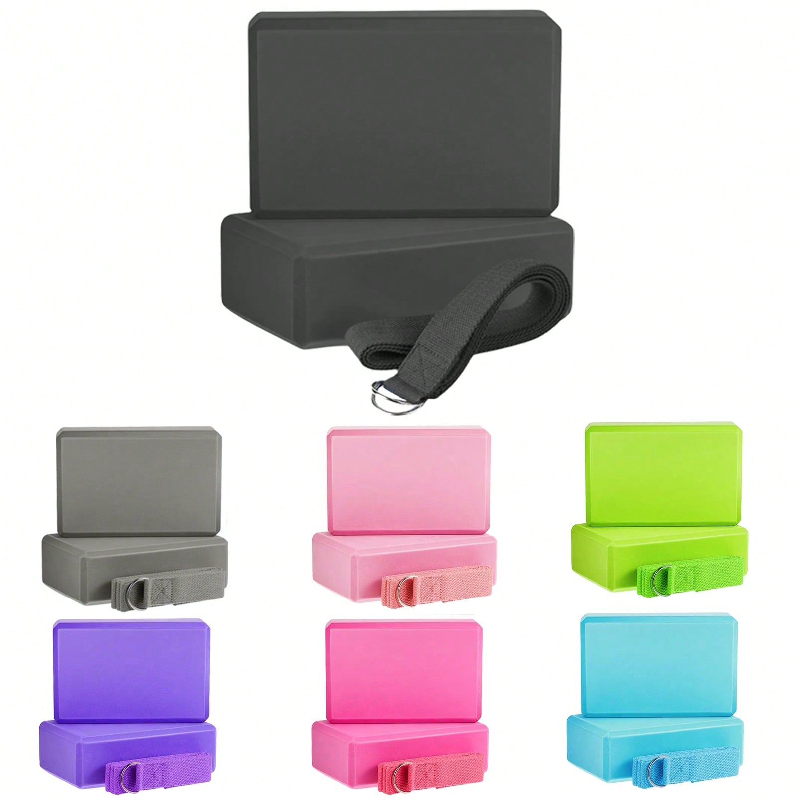 Yoga Block Cork - 2-pack yoga-blokken van schuim met hoge