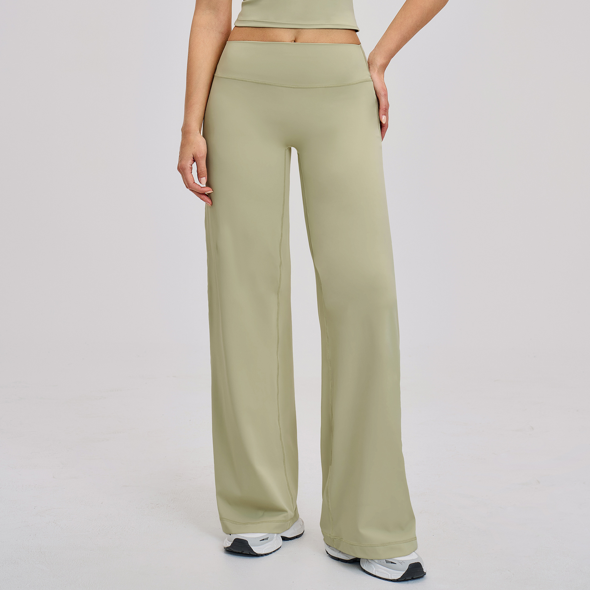 Pilates Yoga Logo - JUREN Dames Soft Motion Straight Leggings