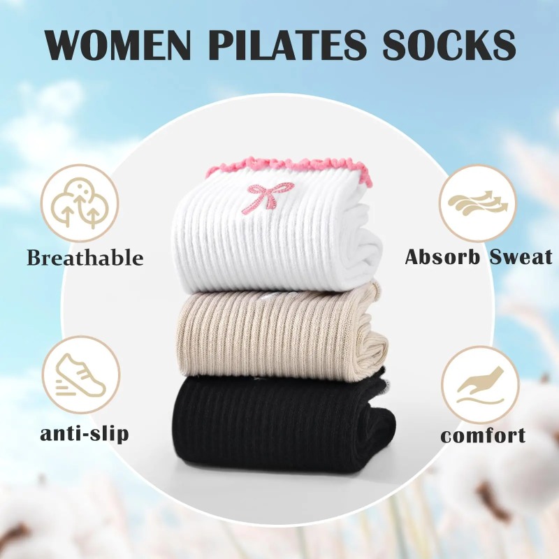 Pilates & Yoga Elastic Band - Professionele yogasokken, katoenen band met siliconen