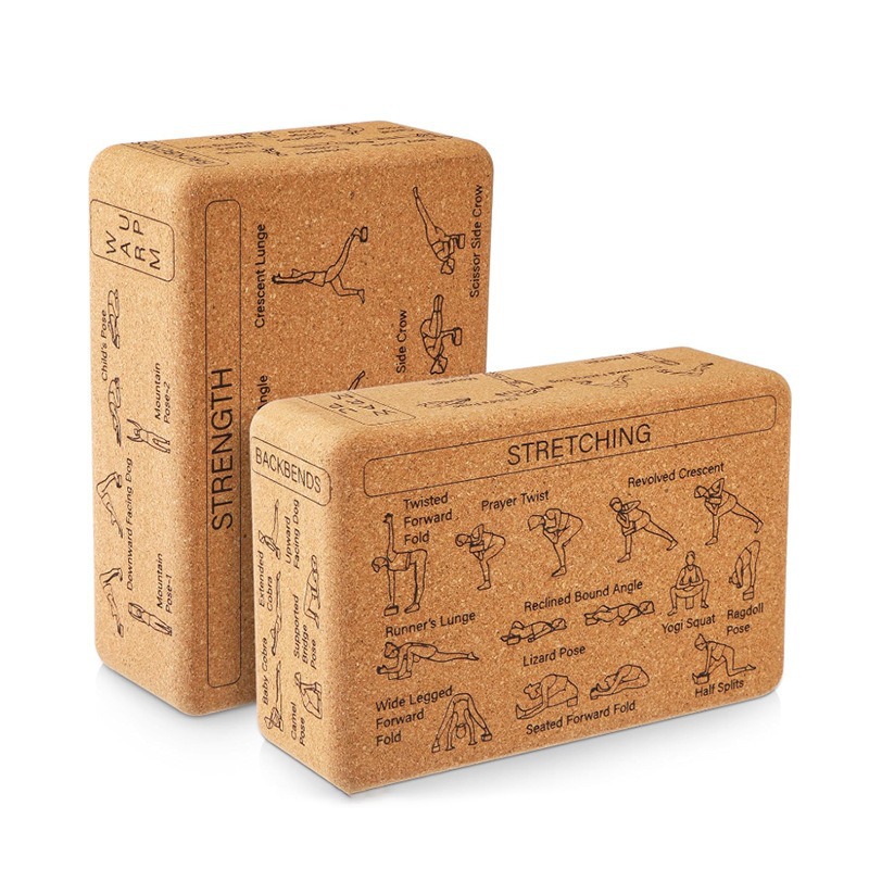 Yoga Block Cork - Yogablok van natuurlijke kurk met hoge