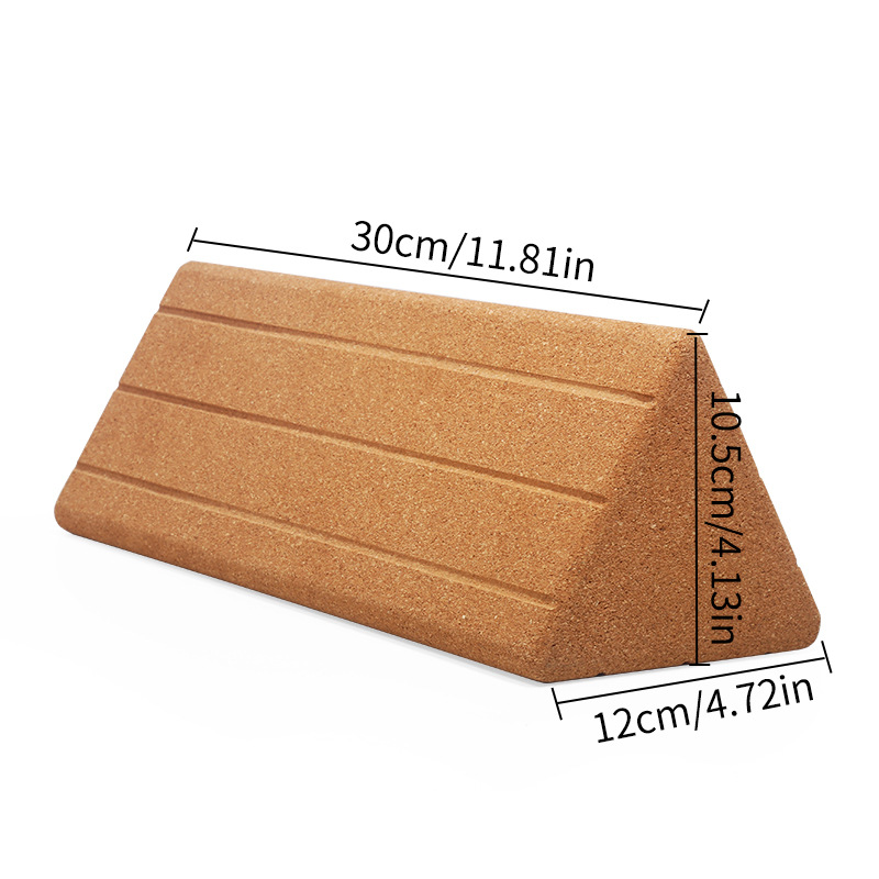 Yoga Block Cork - Yogablok met hoge dichtheid, driehoekig kurk