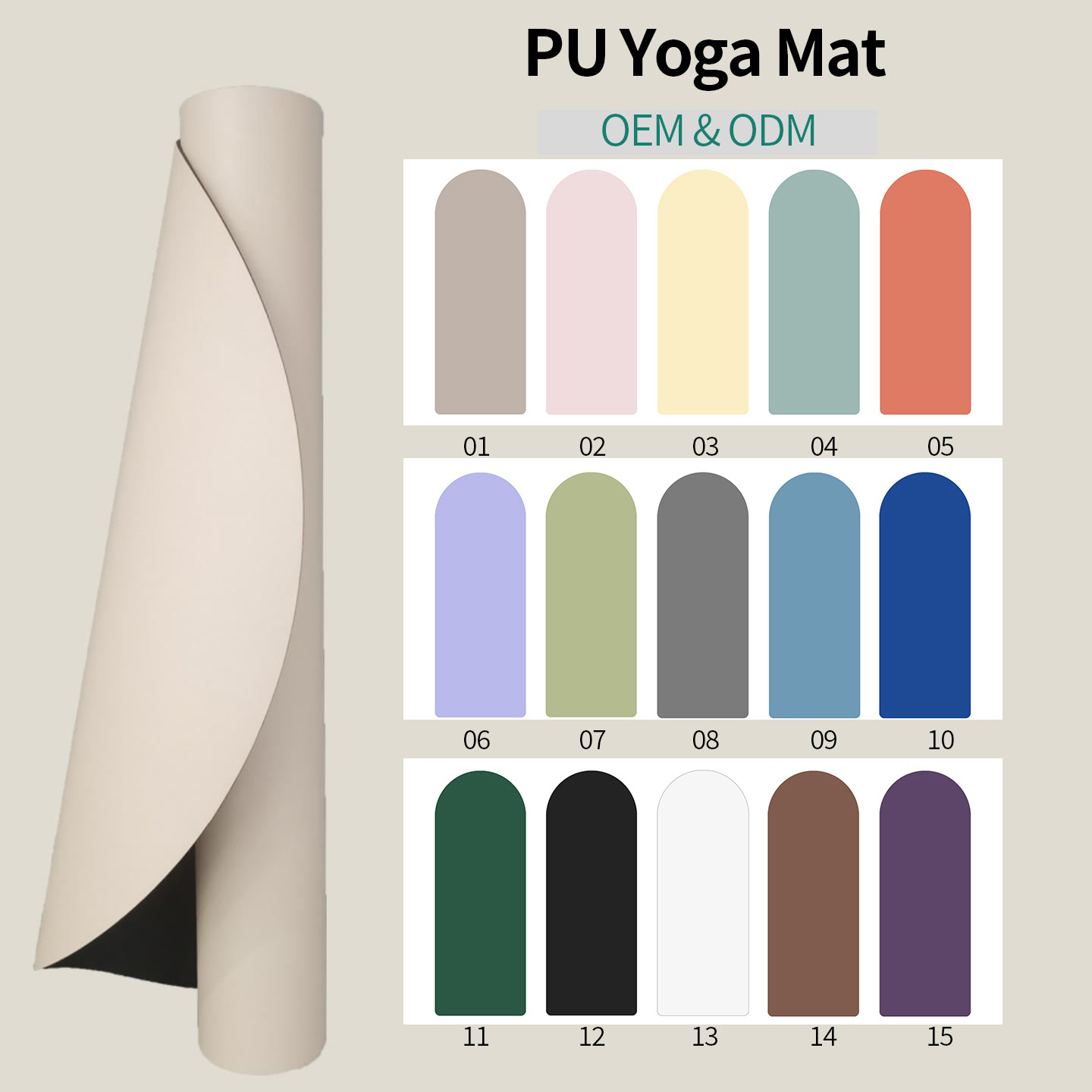 Op maat gemaakte yogamat met l - Pilates Yoga Logo recensie en prijs