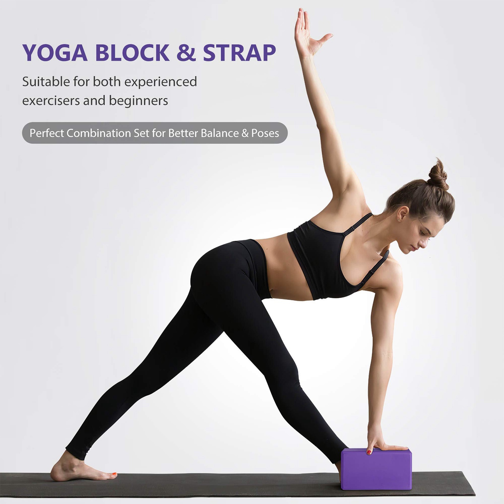 AEB0-Yoga blok- en yogariemset - Pilates Yoga Block recensie en prijs