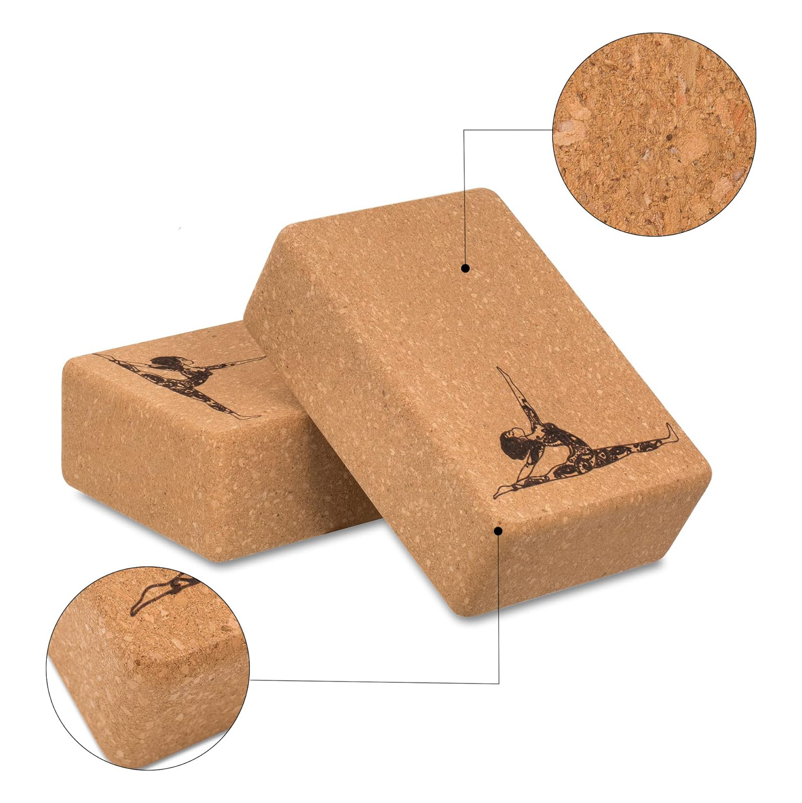 Yogablok van 100% natuurlijk k - Yoga Block Cork recensie en prijs